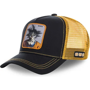 Gorra trucker negra y naranja para niño Son Goku KID_GOKB Dragon Ball de Capslab