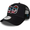 cepur-izliekta-truckeris-tumsi-zils-snapback-bear-tattoo-pack-a-frame-no-new-era