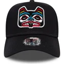 cepur-izliekta-truckeris-tumsi-zils-snapback-bear-tattoo-pack-a-frame-no-new-era
