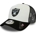 cepur-izliekta-truckeris-melns-snapback-team-colour-block-a-frame-no-las-vegas-raiders-nfl-no-new-era
