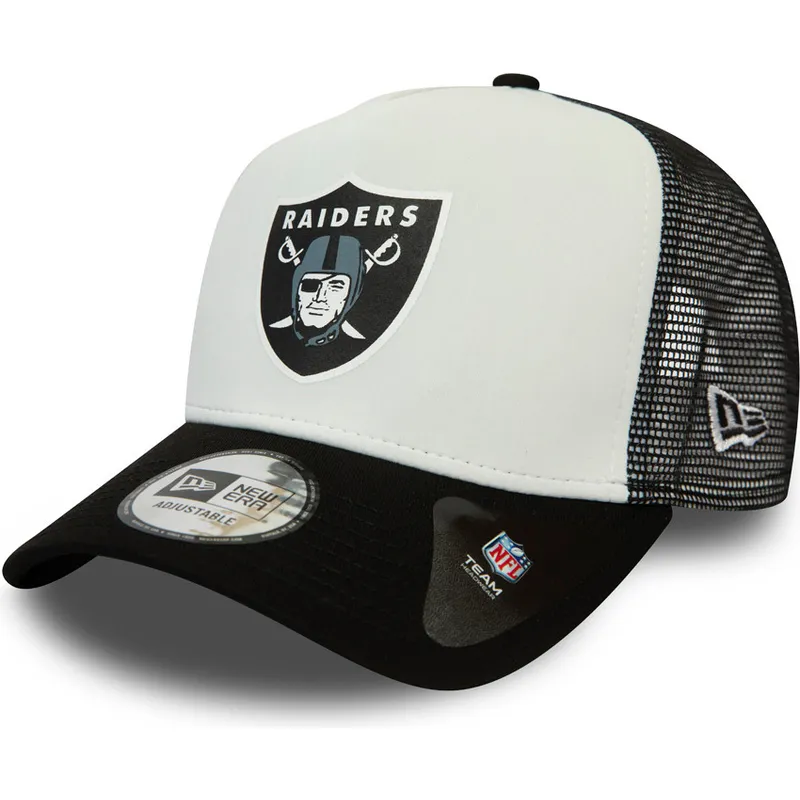 cepur-izliekta-truckeris-melns-snapback-team-colour-block-a-frame-no-las-vegas-raiders-nfl-no-new-era