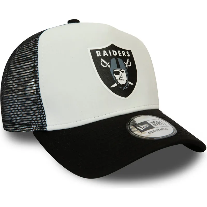 cepur-izliekta-truckeris-melns-snapback-team-colour-block-a-frame-no-las-vegas-raiders-nfl-no-new-era