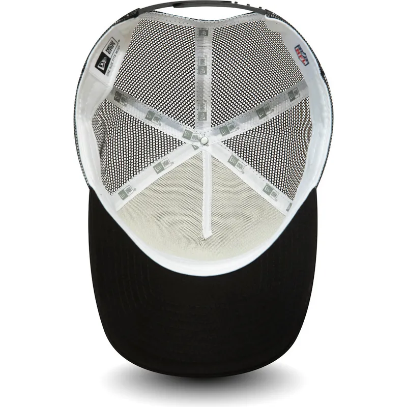 cepur-izliekta-truckeris-melns-snapback-team-colour-block-a-frame-no-las-vegas-raiders-nfl-no-new-era