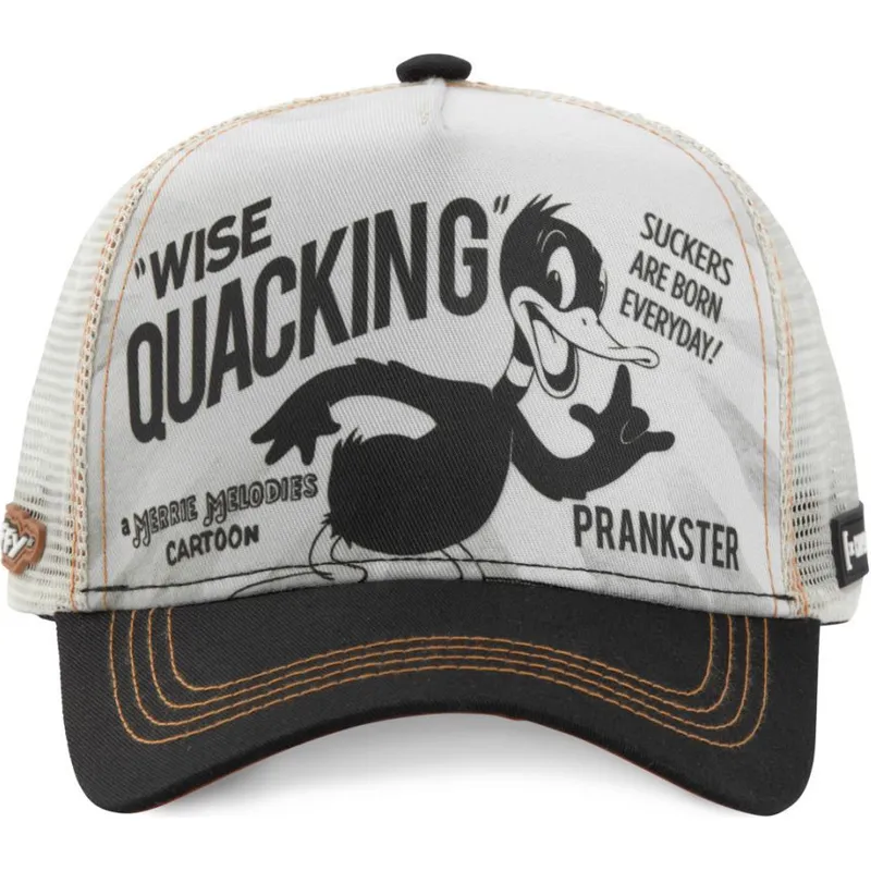 cepur-izliekta-truckeris-balts-snapback-loo-duc1-duffy-duck-looney-tunes-no-capslab