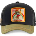 schwarze-und-khakifarbene-trucker-kappe-marvin-der-marsmensch-loo-mar1-looney-tunes-von-capslab