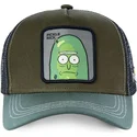 trucker-cap-grun-pickle-rick-rem-pic2-rick-und-morty-von-capslab