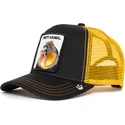 schwarze-und-gelbe-trucker-kappe-mono-party-animal-von-goorin-bros