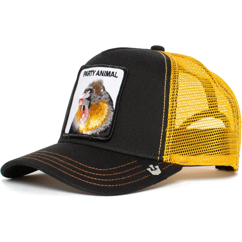 cepur-izliekta-truckeris-melns-snapback-party-animal-the-farm-no-goorin-bros