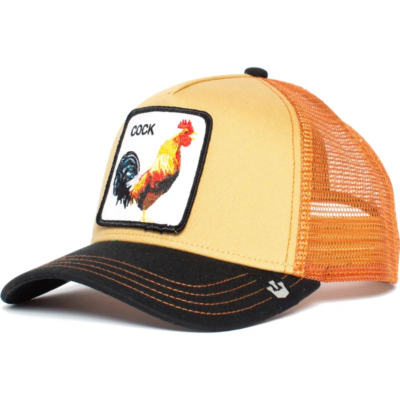 cepur-izliekta-truckeris-oranzs-snapback-a-doodle-doo-the-farm-no-goorin-bros