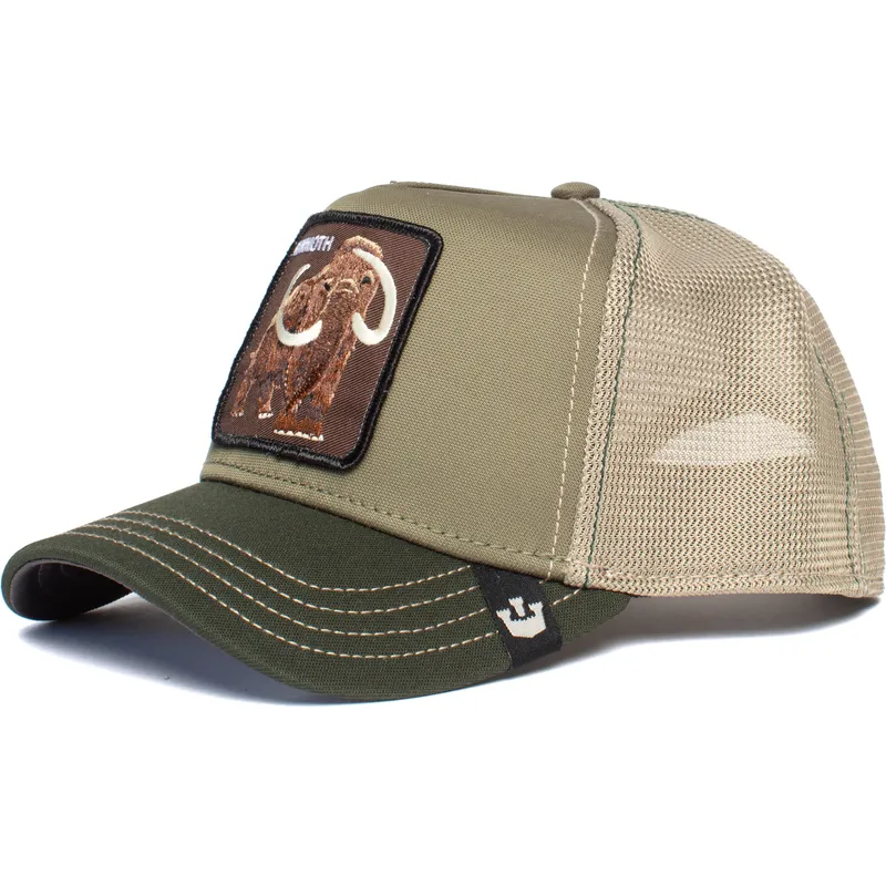 cepur-izliekta-truckeris-zals-snapback-wooly-mammoth-the-farm-no-goorin-bros