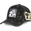 capslab-verstellbare-schwarze-kappe-mit-gebogenem-schirm-tasmanischer-teufel-tag-taz-looney-tunes