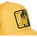 cepur-izliekta-truckeris-dzeltens-snapback-loo-duf1-duffy-duck-looney-tunes-no-capslab