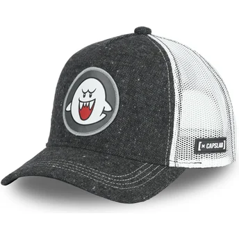 cepur-izliekta-truckeris-melns-snapback-pow2-bros-boo-super-mario-bros-no-capslab