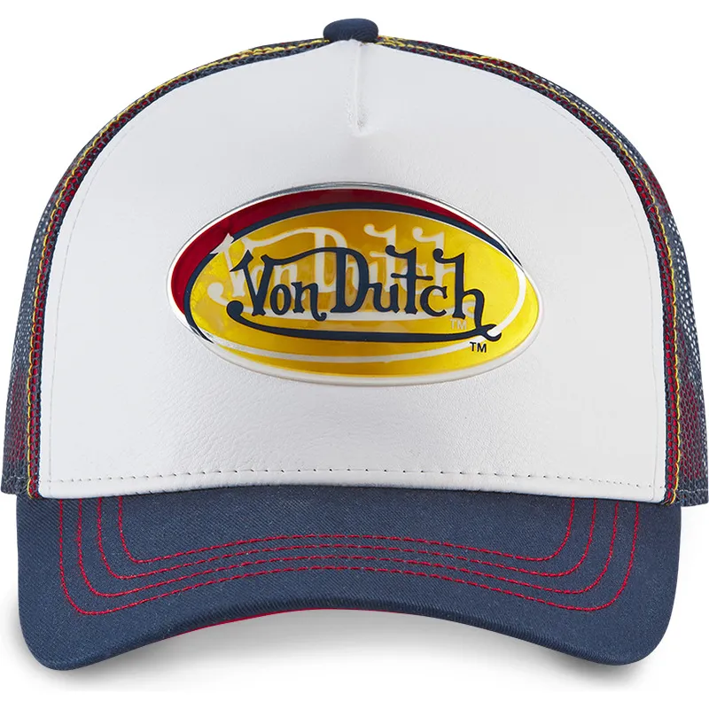 cepur-izliekta-truckeris-balts-snapback-adec-whi-no-von-dutch