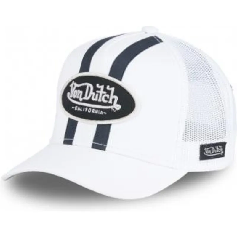 cepur-izliekta-truckeris-balts-snapback-stri-w-no-von-dutch
