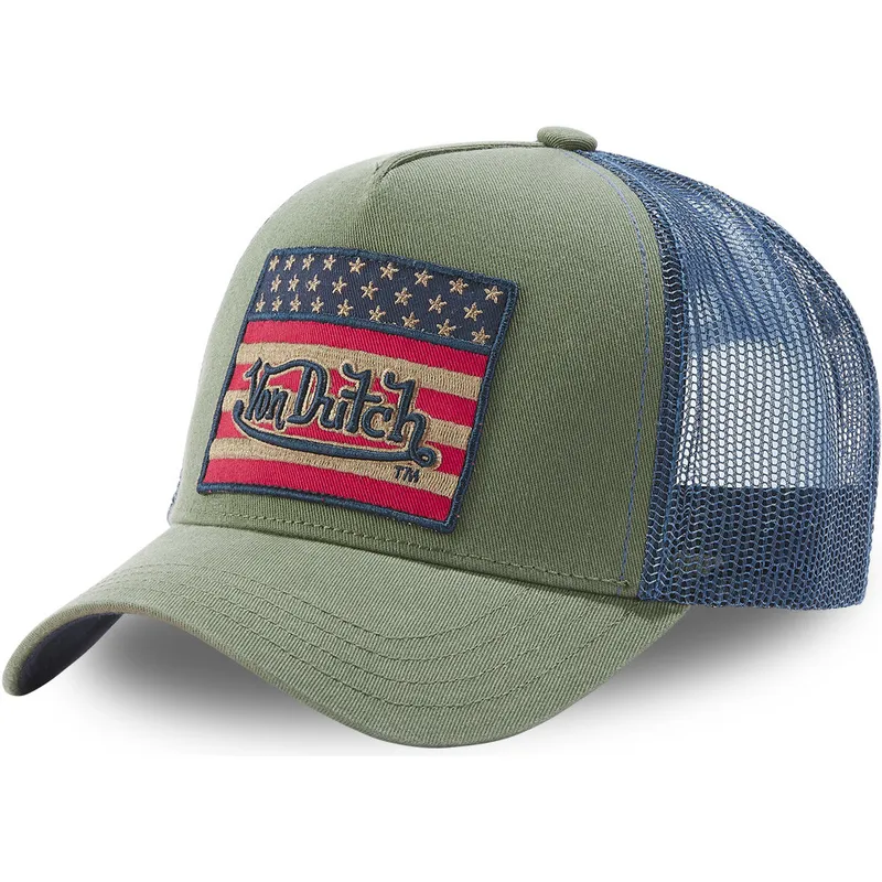 trucker-cap-grun-und-blau-flag-k-von-von-dutch