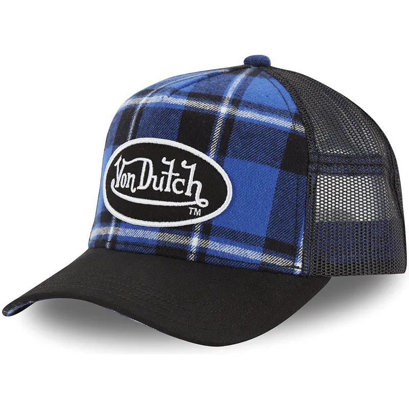 cepur-izliekta-truckeris-zils-snapback-a-cuadros-car-a3-no-von-dutch