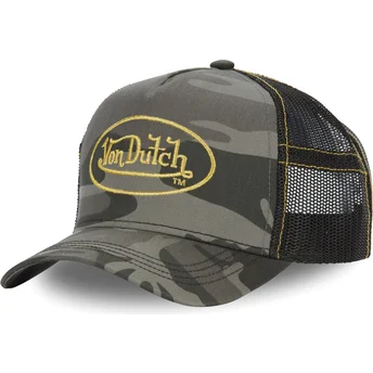 Cepur izliekta truckeris maskēšanas snapback CAM GOL no Von Dutch