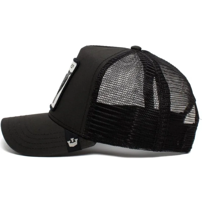 cepur-izliekta-truckeris-melns-snapback-be-reckless-the-farm-no-goorin-bros