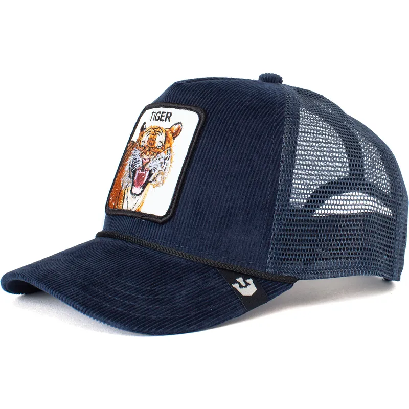 cepur-izliekta-truckeris-tumsi-zils-snapback-tiger-rage-the-farm-no-goorin-bros