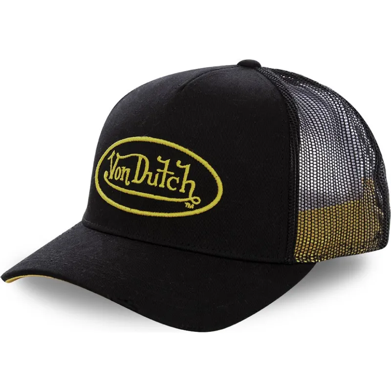 cepur-izliekta-truckeris-melns-snapback-neo-yel-no-von-dutch