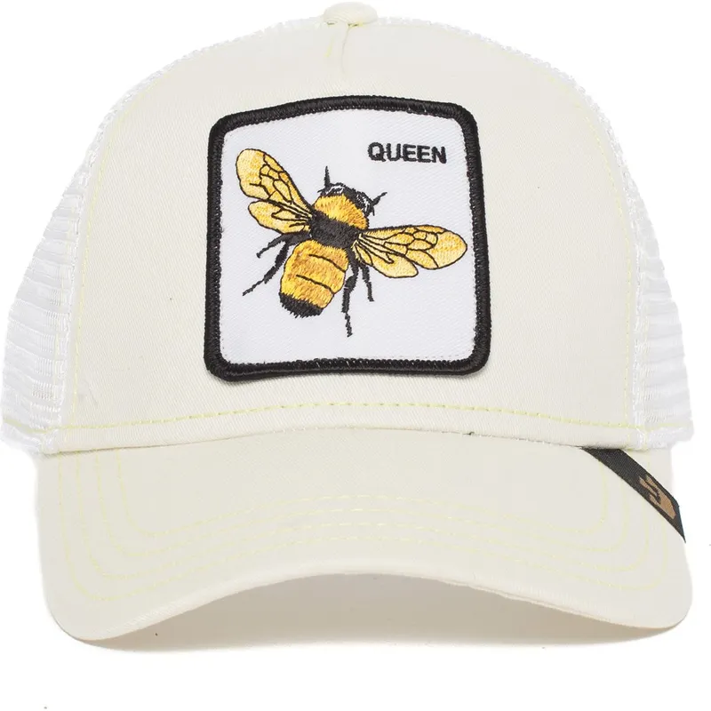 cepur-izliekta-truckeris-balts-snapback-queen-bee-the-farm-no-goorin-bros cepur-izliekta-truckeris-balts-snapback-queen-bee-the-farm-no-goorin-bros