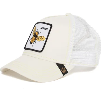 Cepur izliekta šoferis balts snapback abeja Queen Bee The Farm no Goorin Bros.
