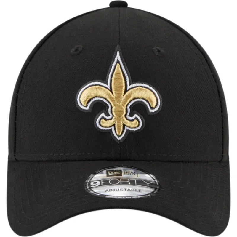 schwarze-verstellbare-gebogene-kappe-9forty-the-league-der-new-orleans-saints-nfl-von-new-era