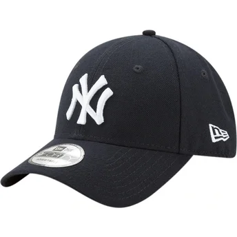Marinblå böjd justerbar keps 9FORTY The League från New York Yankees MLB av New Era