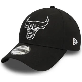 Cap izliekta black adjustable strap 9FORTY League Essential no Chicago Bulls NBA no New Era