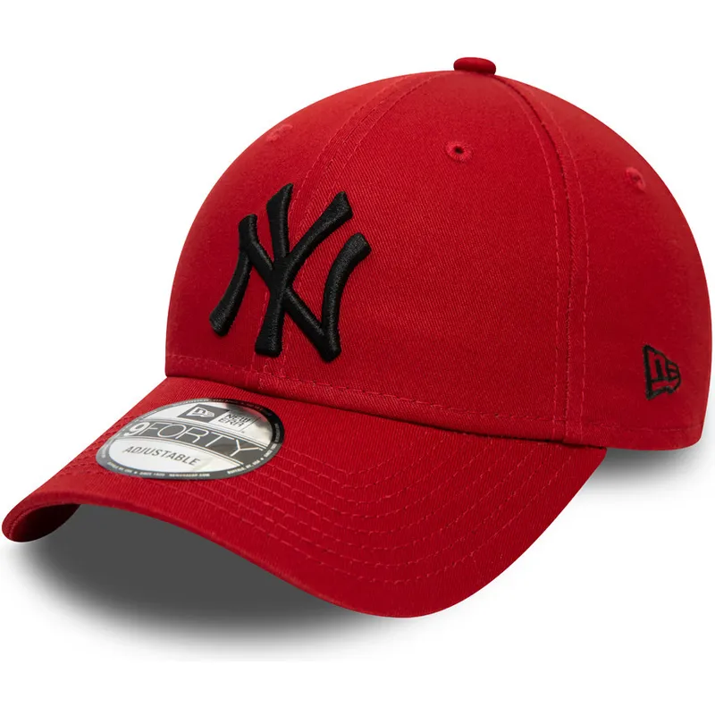 cepur-izliekta-sarkans-regulejams-9forty-league-essential-no-new-york-yankees-mlb-no-new-era