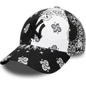 cepur-izliekta-melns-regulejams-9forty-paisley-print-no-new-york-yankees-mlb-no-new-era