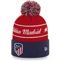 new-era-bobble-knit-atletico-madrid-lfp-red-and-blue-beanie-with-pompom