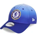 9forty-fade-verstellbare-blaue-curved-cap-des-chelsea-football-club-von-new-era