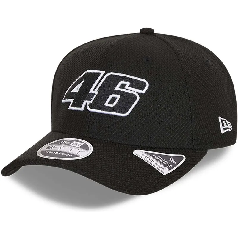cepur-izliekta-melns-snapback-9fifty-diamond-era-stretch-fit-no-valentino-rossi-vr46-motogp-no-new-era