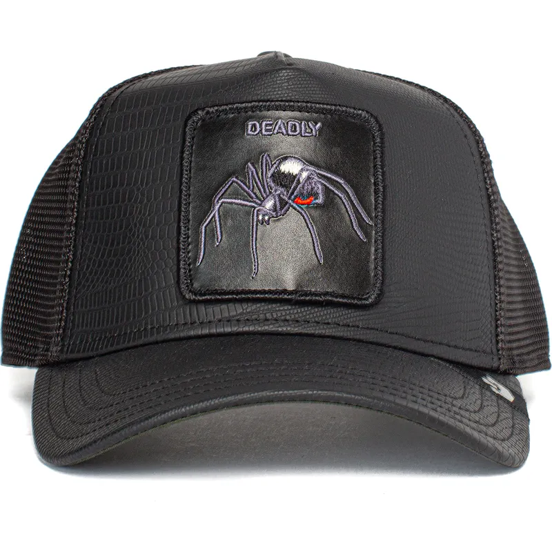 cepur-izliekta-truckeris-melns-snapback-deadly-encounter-the-farm-no-goorin-bros