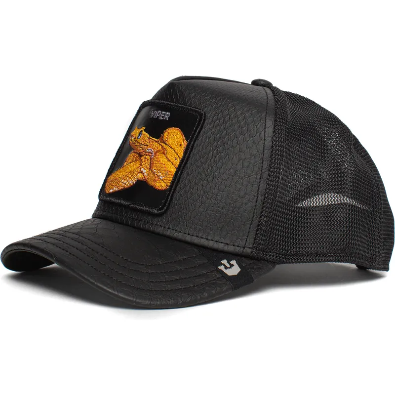 cepur-izliekta-truckeris-melns-snapback-night-viper-the-farm-no-goorin-bros
