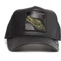 cepur-izliekta-truckeris-melns-snapback-oh-snap-leaping-lizards-the-farm-no-goorin-bros