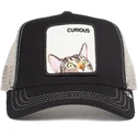 cepur-izliekta-truckeris-melns-snapback-curious-peek-a-boo-the-farm-no-goorin-bros