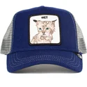cepur-izliekta-truckeris-zils-snapback-wet-clean-cat-the-farm-no-goorin-bros