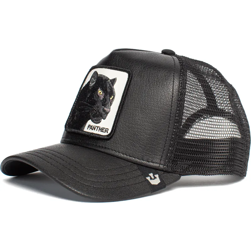 cepur-izliekta-truckeris-melns-snapback-panther-truth-will-prevail-the-farm-no-goorin-bros