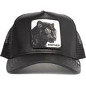 schwarze-trucker-kappe-panther-panther-truth-will-prevail-the-farm-von-goorin-bros