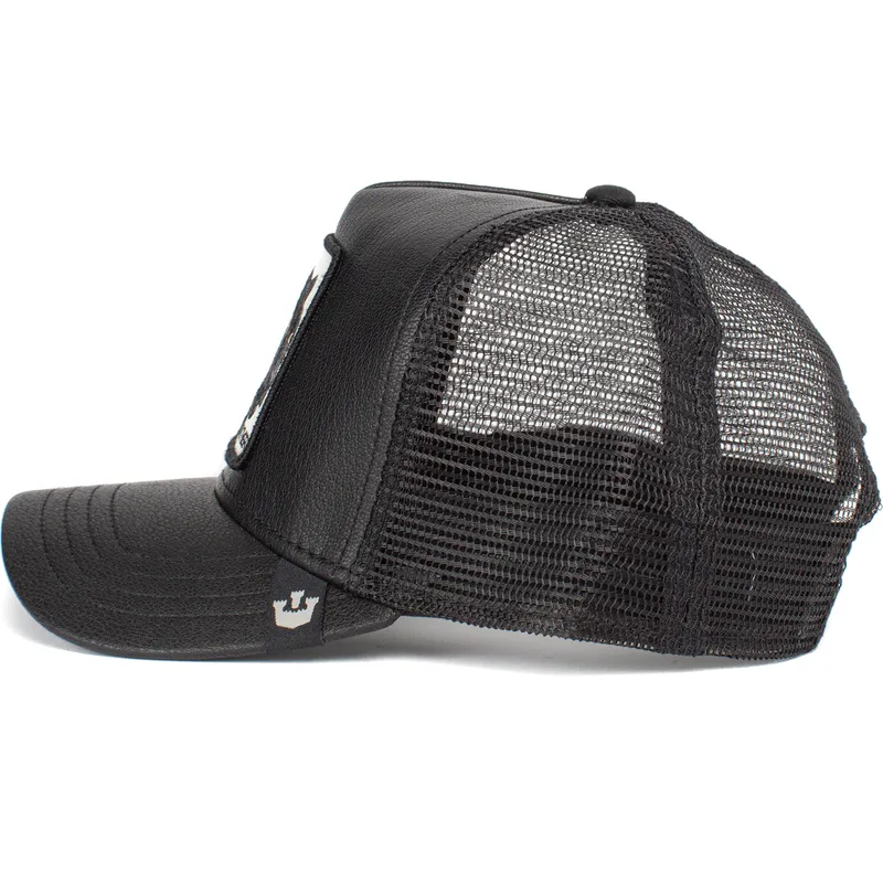 cepur-izliekta-truckeris-melns-snapback-panther-truth-will-prevail-the-farm-no-goorin-bros