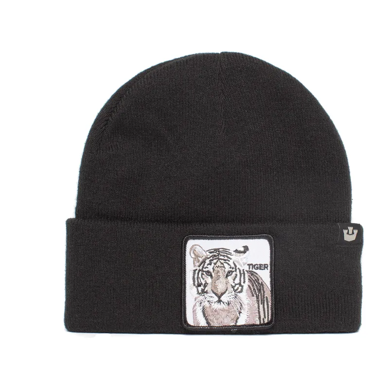 schwarze-mutze-tiger-big-articat-the-farm-von-goorin-bros