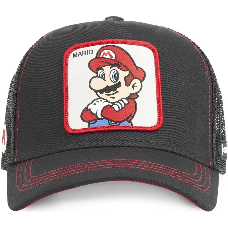 cepur-izliekta-truckeris-melns-snapback-smb-mar2-bros-mario-super-mario-bros-no-capslab