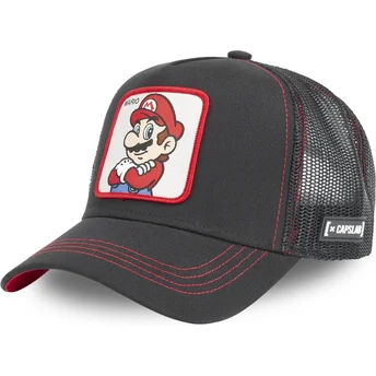 Gorra trucker negra Mario SMB MAR2 Super Mario Bros. de Capslab