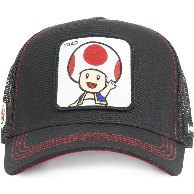 cepur-izliekta-truckeris-melns-snapback-toa2-bros-toad-super-mario-bros-no-capslab