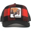 gorra-trucker-roja-y-negra-bufalo-buffalo-de-goorin-bros