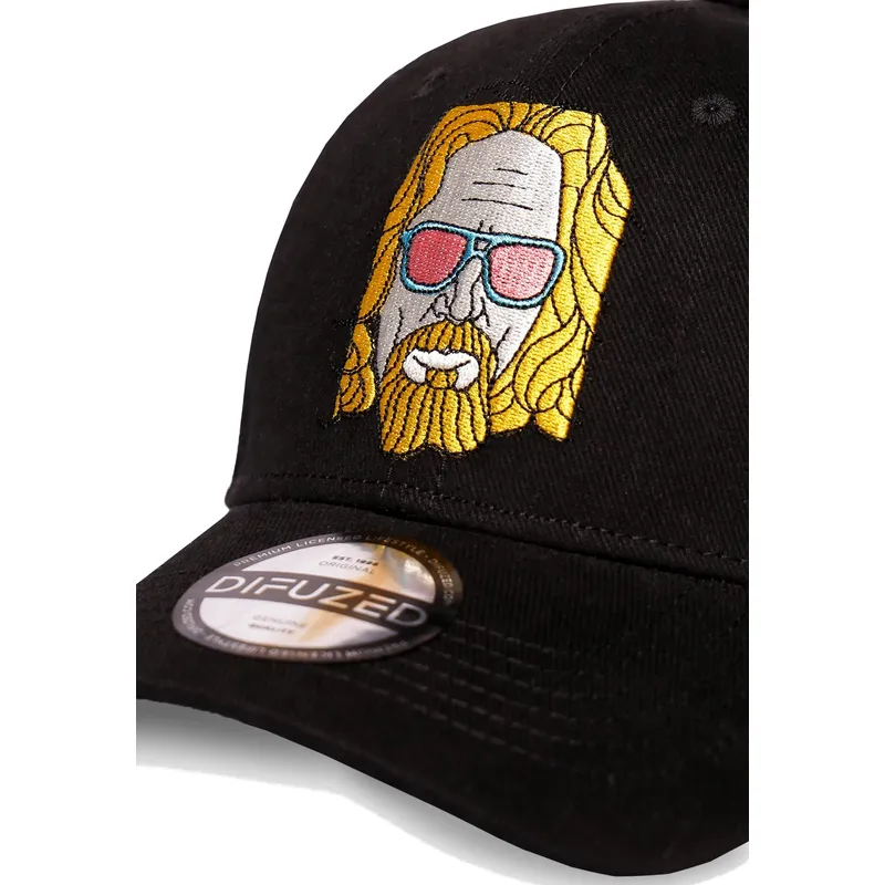 schwarze-gebogene-snapback-kappe-the-big-lebowski-von-difuzed