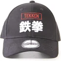 schwarze-verstellbare-tekken-kappe-mit-gebogenem-schirm-von-difuzed